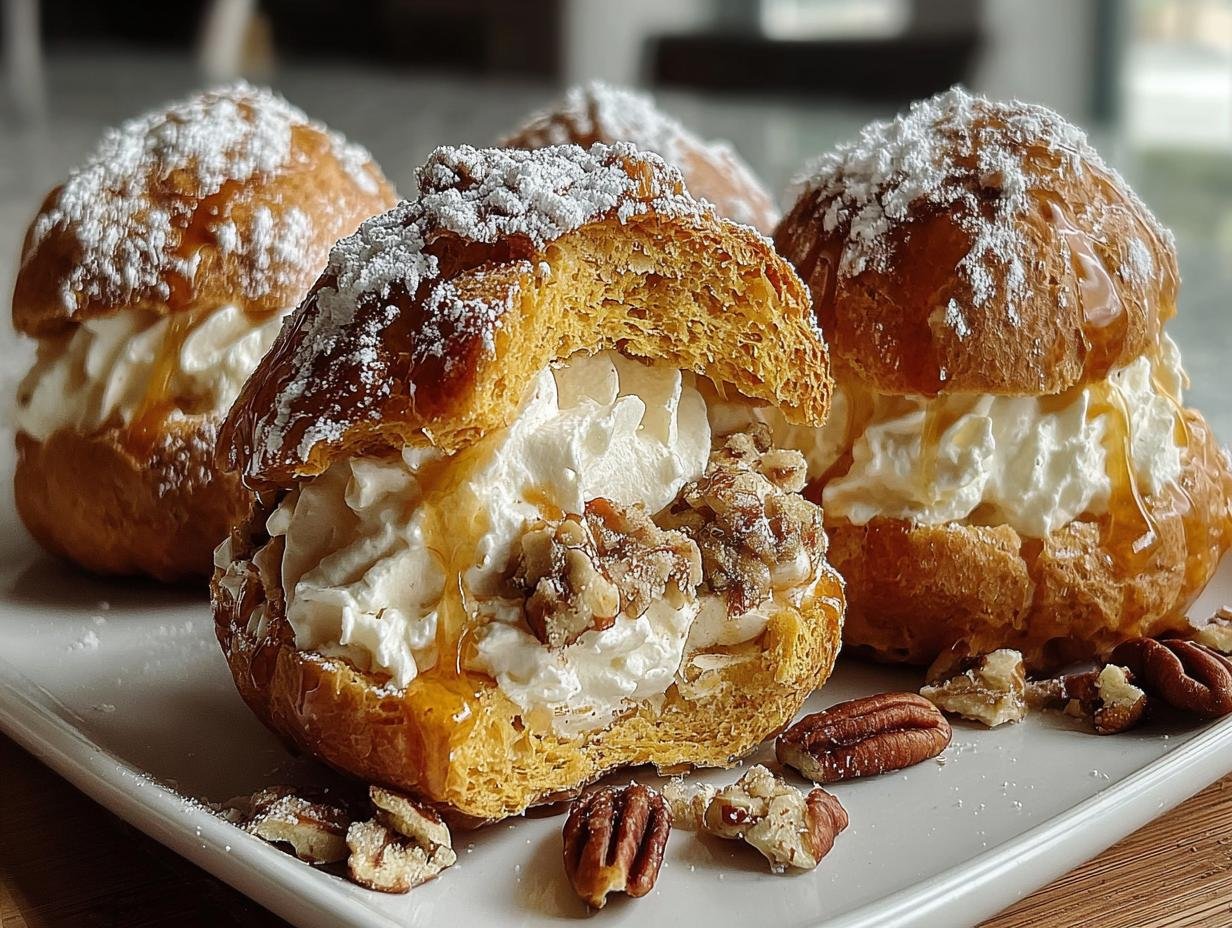 Amazing Pumpkin Maple Cream Puffs Recipe - Pumpkin Maple Cream Puffs - additional detail