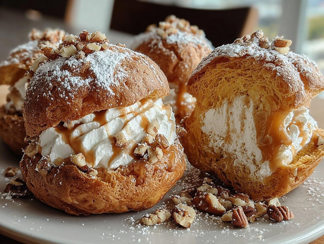 Pumpkin Maple Cream Puffs