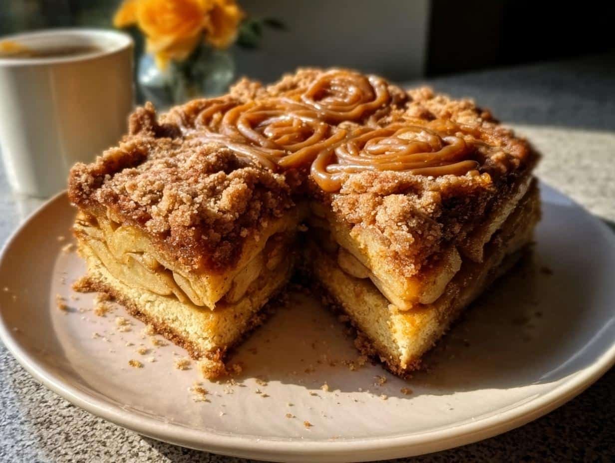 Salted Caramel Apple Crumble