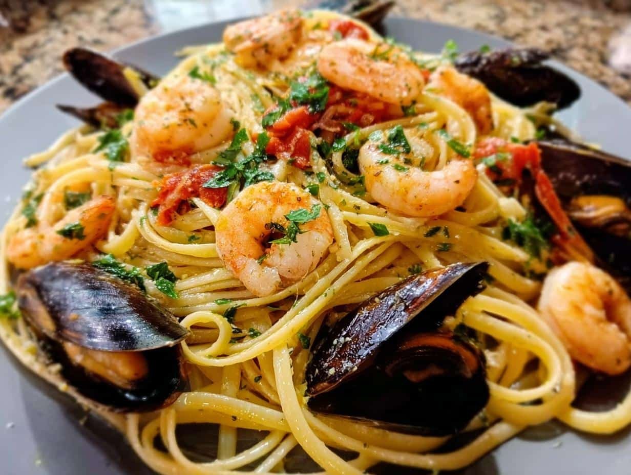 Seafood Linguine Garlic Butter: Quick & Amazing - Seafood Linguine Garlic Butter - additional detail