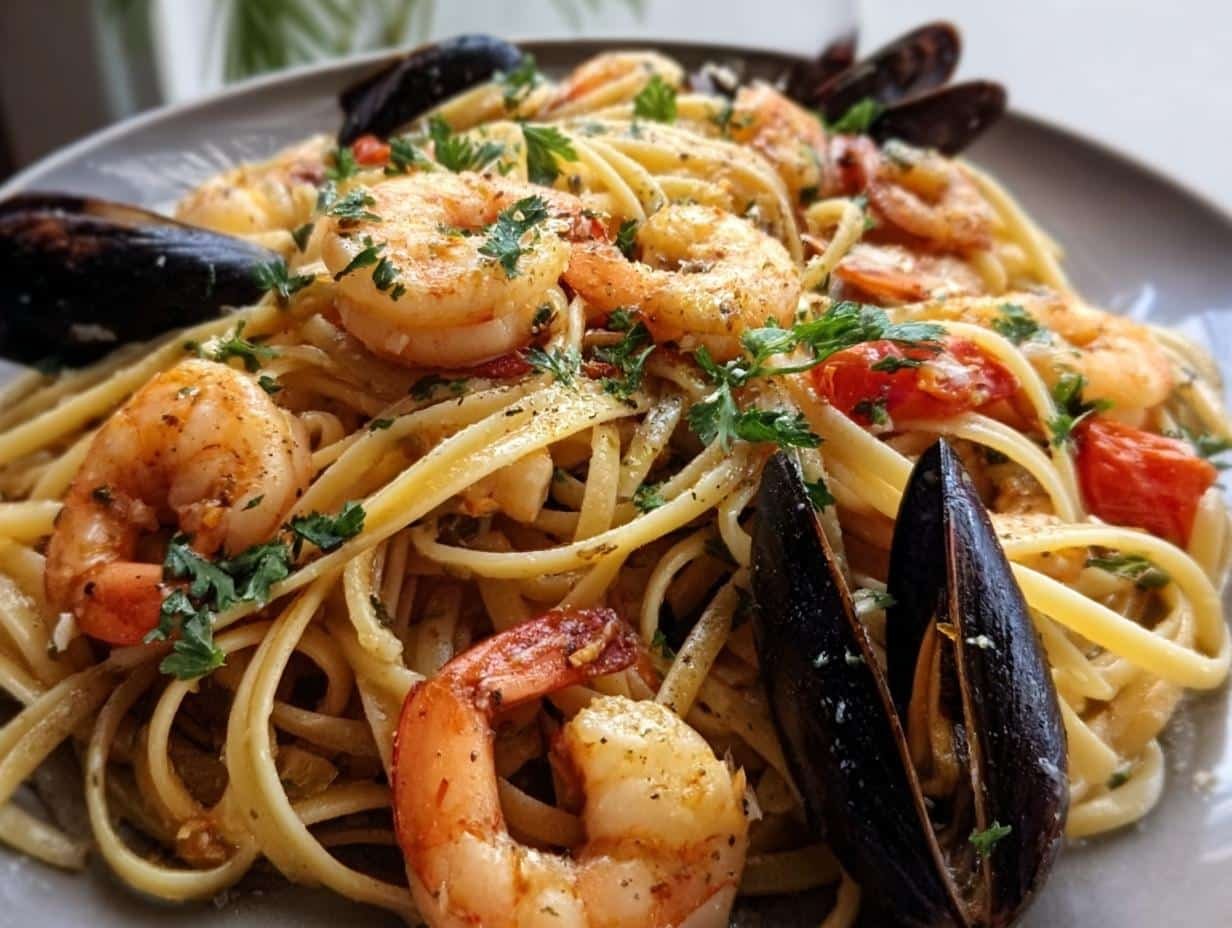 Seafood Linguine Garlic Butter: Quick & Amazing - Seafood Linguine Garlic Butter - additional detail
