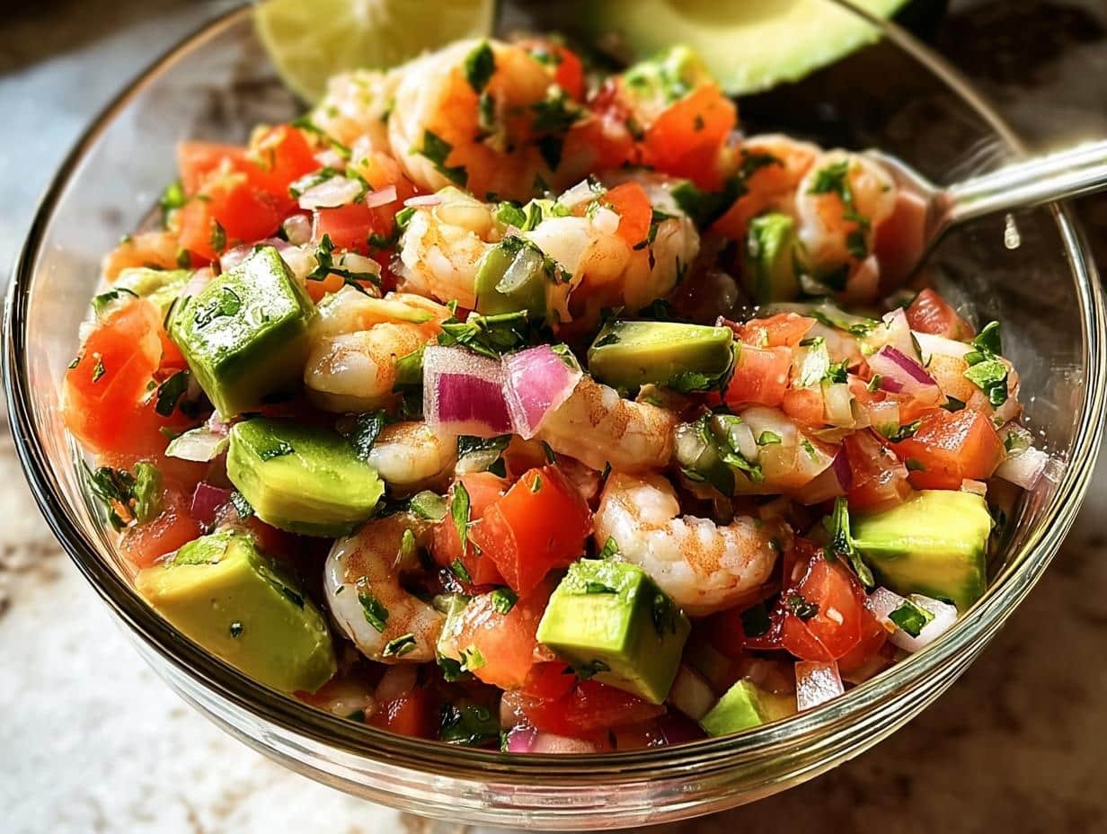 Shrimp Ceviche: 1 Amazing Dish - Shrimp Ceviche - additional detail