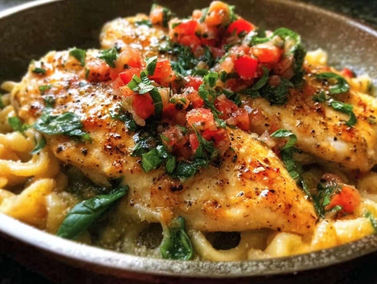 Skillet Bruschetta Chicken