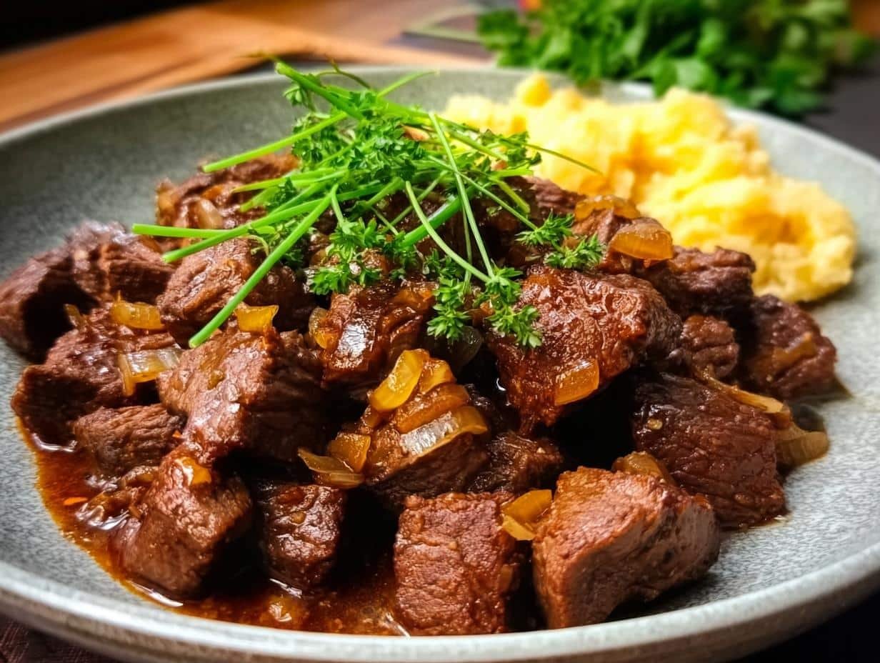 Slow Cooker Steak Bites