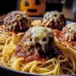Spooky Spaghetti Cheese Stuffed