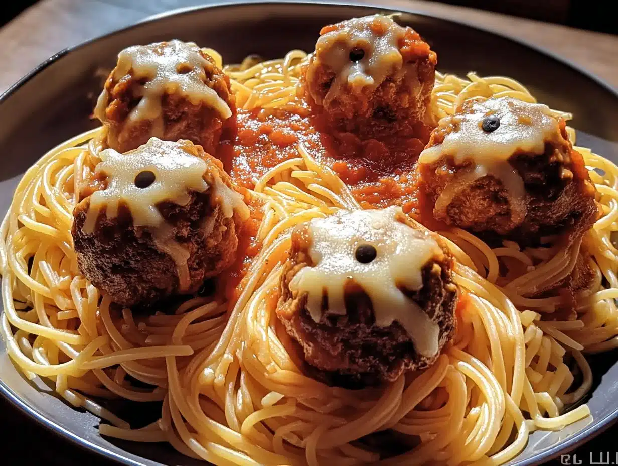 Spooky Spaghetti Cheese Stuffed: A Ghastly Delight - Spooky Spaghetti Cheese Stuffed - additional detail