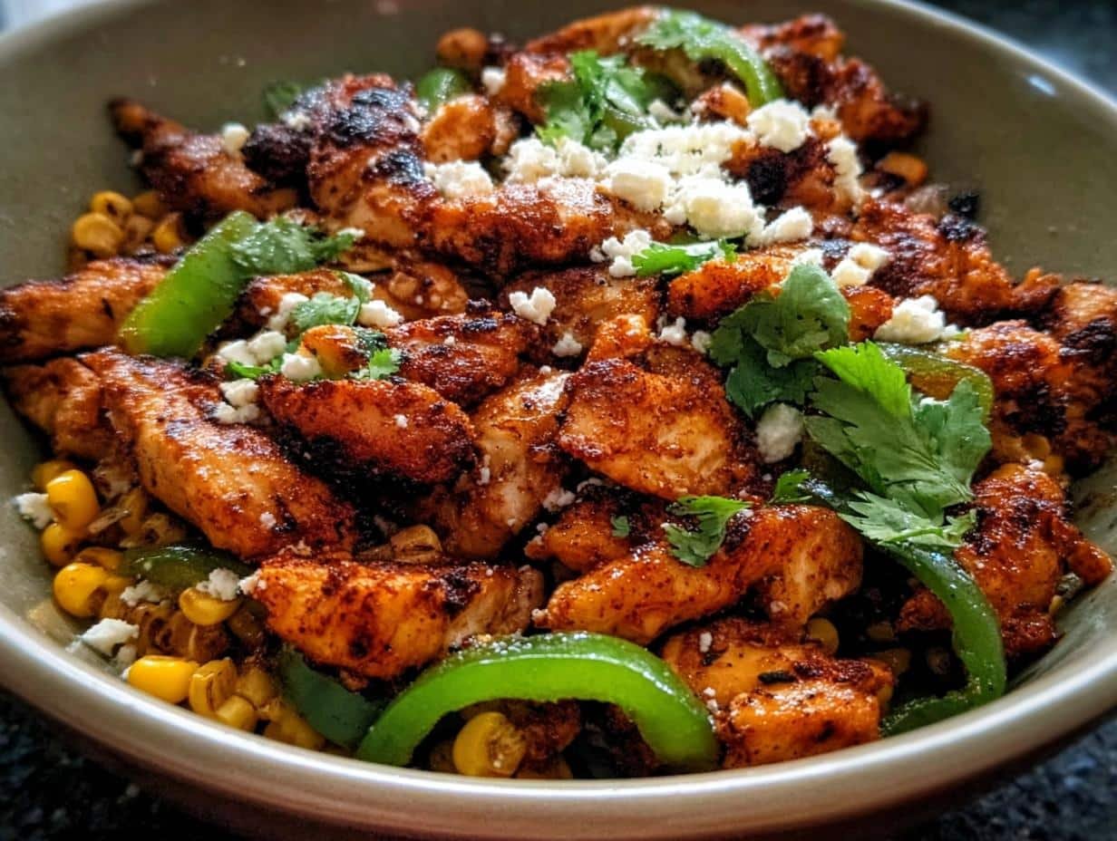 Street Corn Chicken Bowl Perfection - Street Corn Chicken Bowl - additional detail