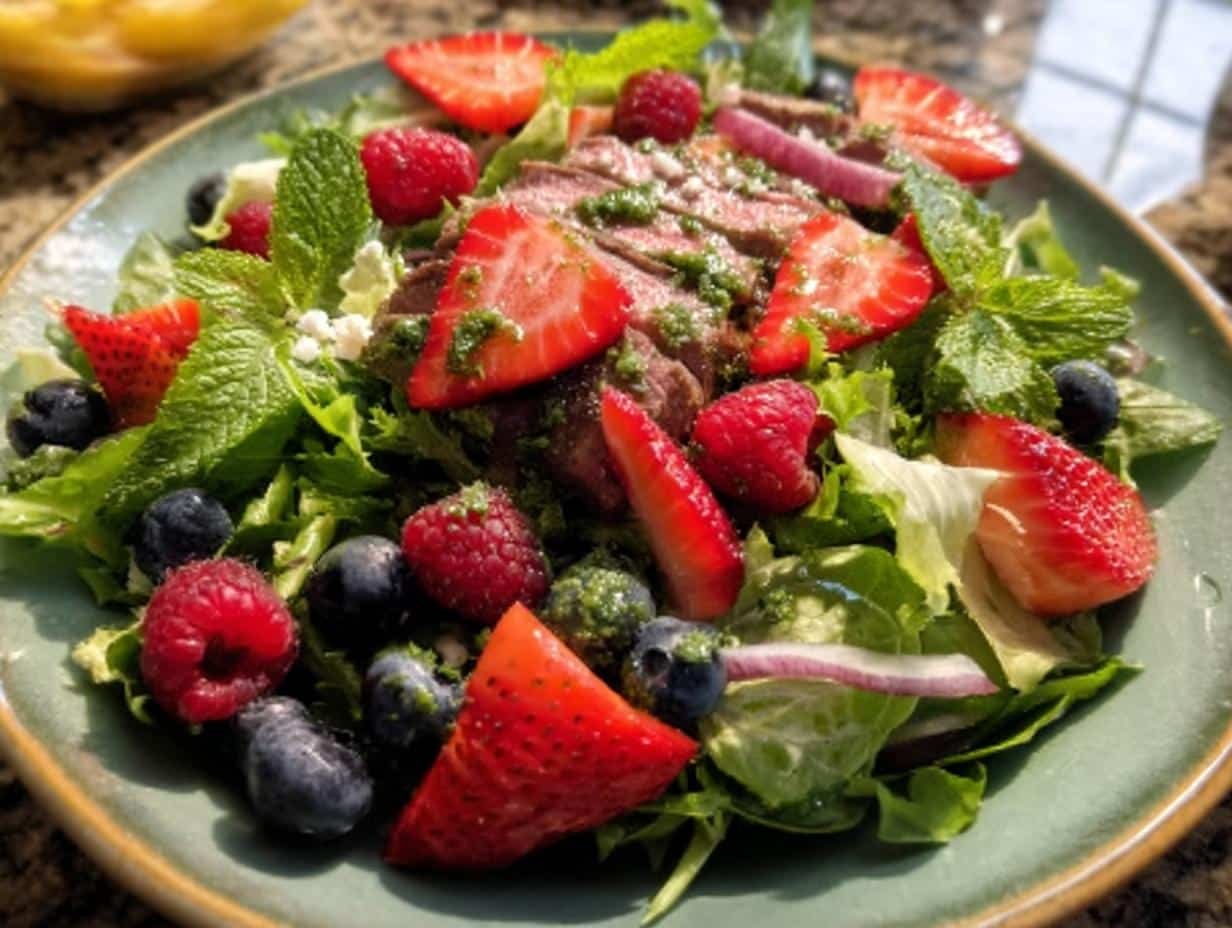 Superfood Berry Salad Creamy
