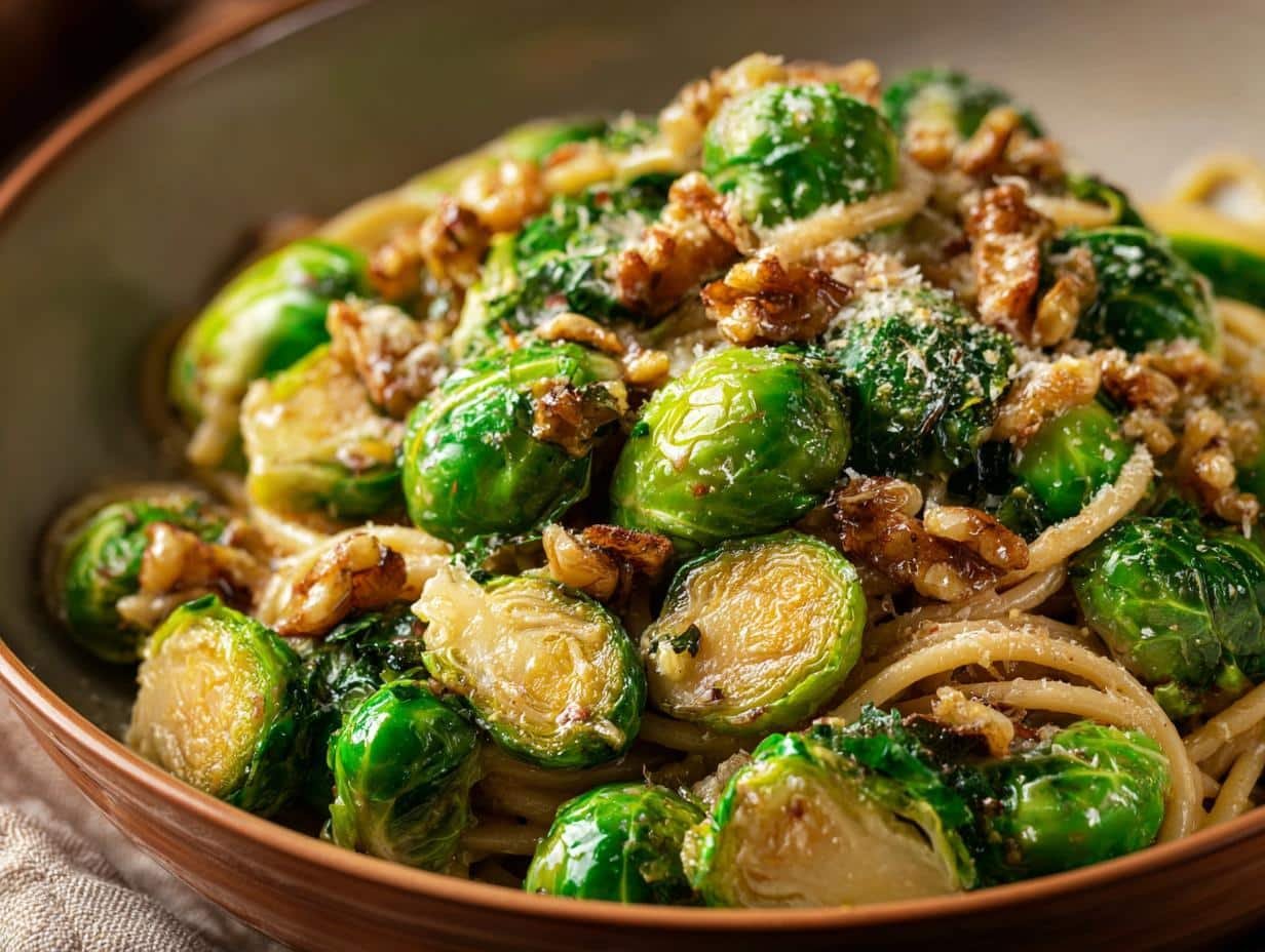 Brown Butter Brussels Pasta: 1 Delicious Twist - Brown Butter Brussels Pasta - additional detail