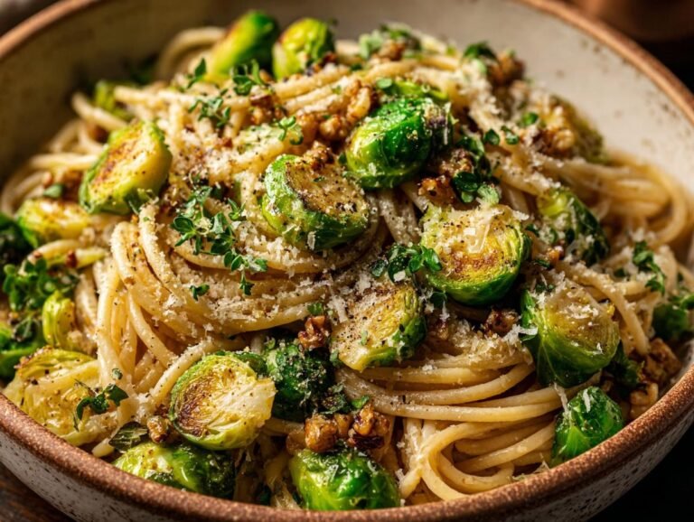 Brown Butter Brussels Pasta
