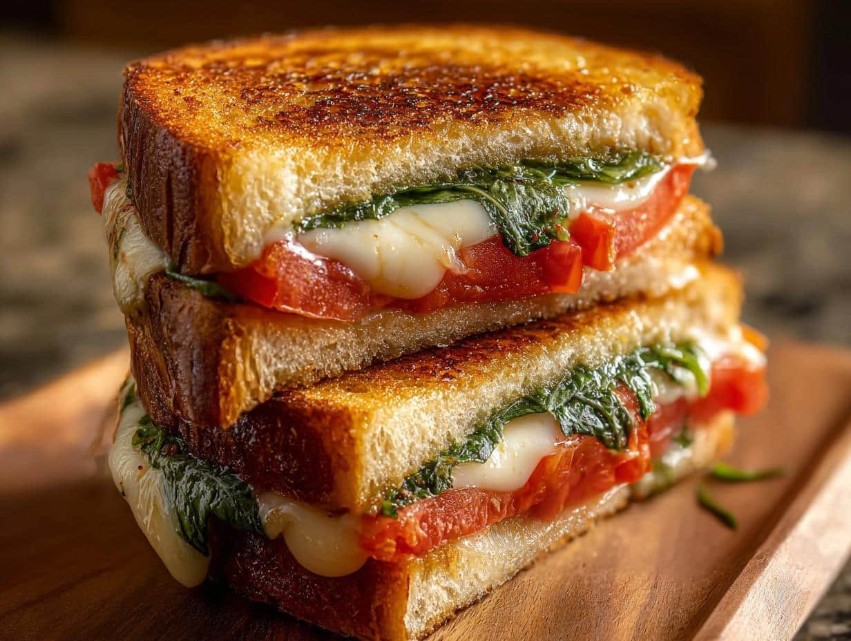 Caprese Grilled Cheese Sandwich - serving suggestions