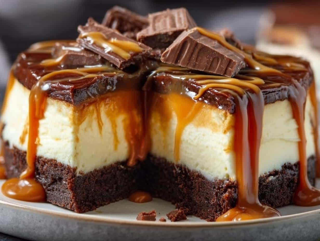 Caramel Brownie Cheesecake Incredible