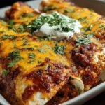 Cheesy Chicken Spinach Enchiladas