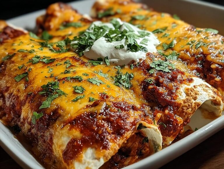 Cheesy Chicken Spinach Enchiladas
