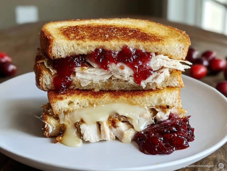 Cranberry Turkey Grilled Cheese