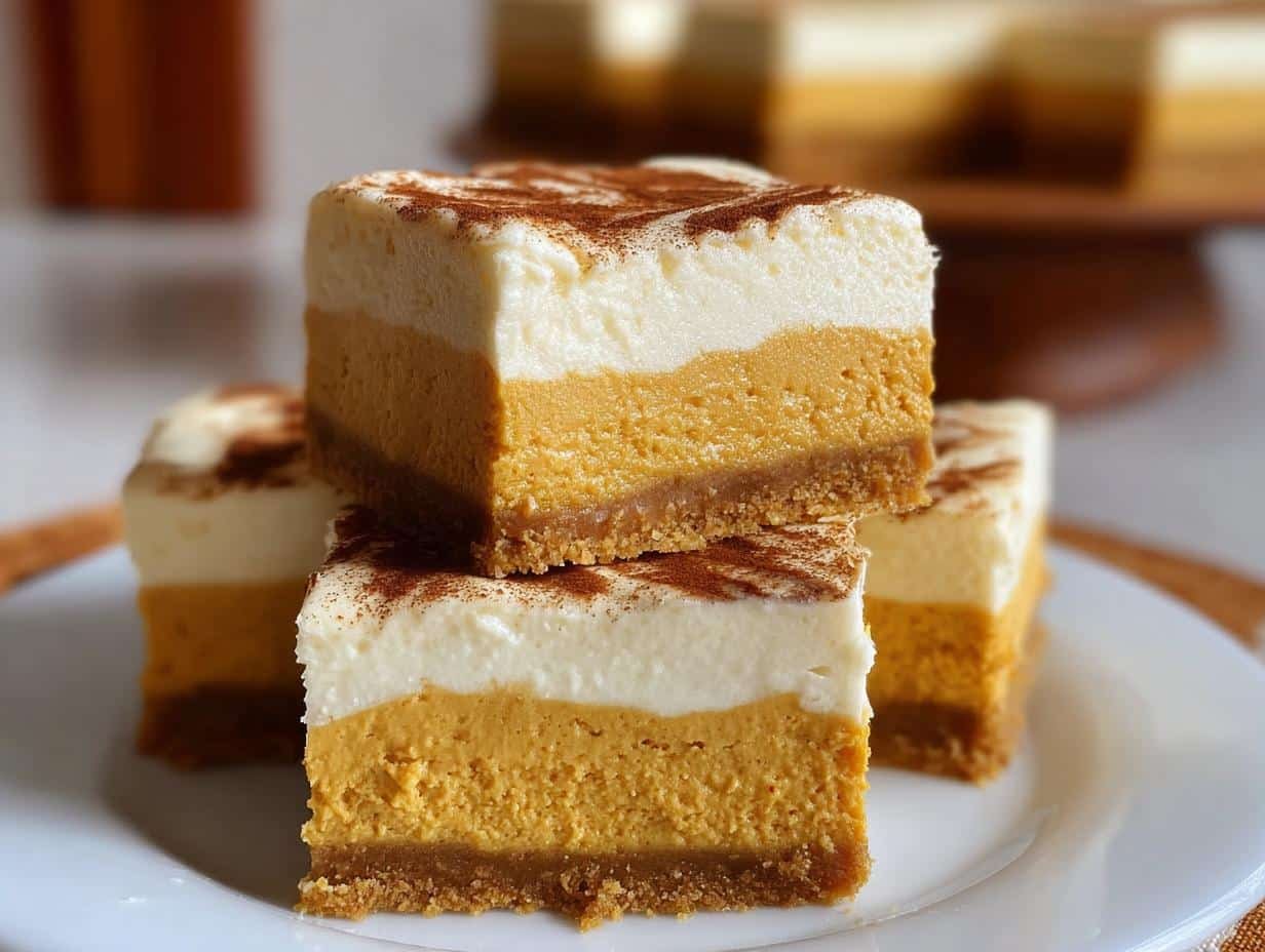 Creamy Pumpkin Cheesecake Bars: Amazing Taste - Creamy Pumpkin Cheesecake Bars - main visual representation