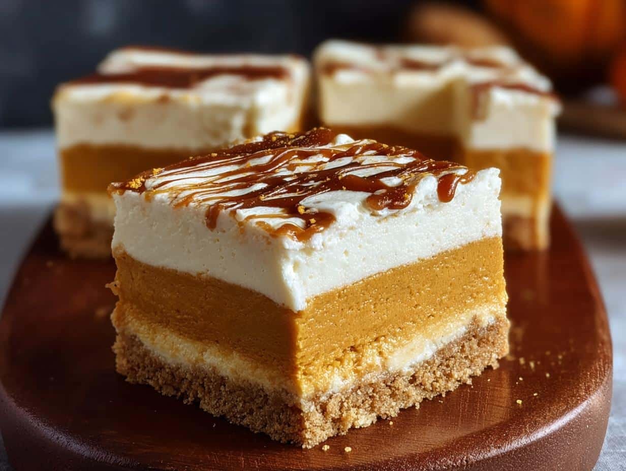 Creamy Pumpkin Cheesecake Bars