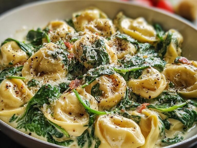 Creamy Tortellini Spinach