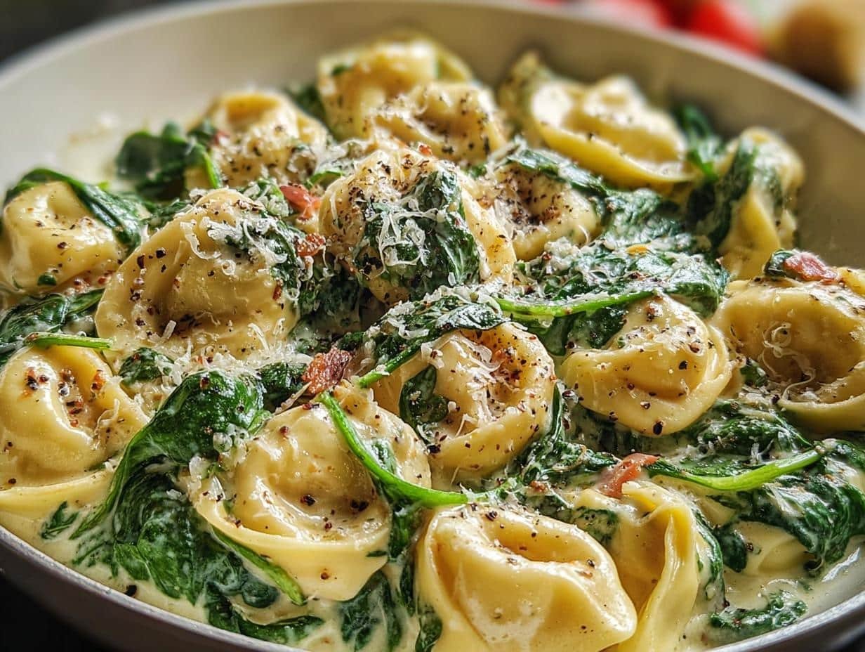 Creamy Tortellini Spinach