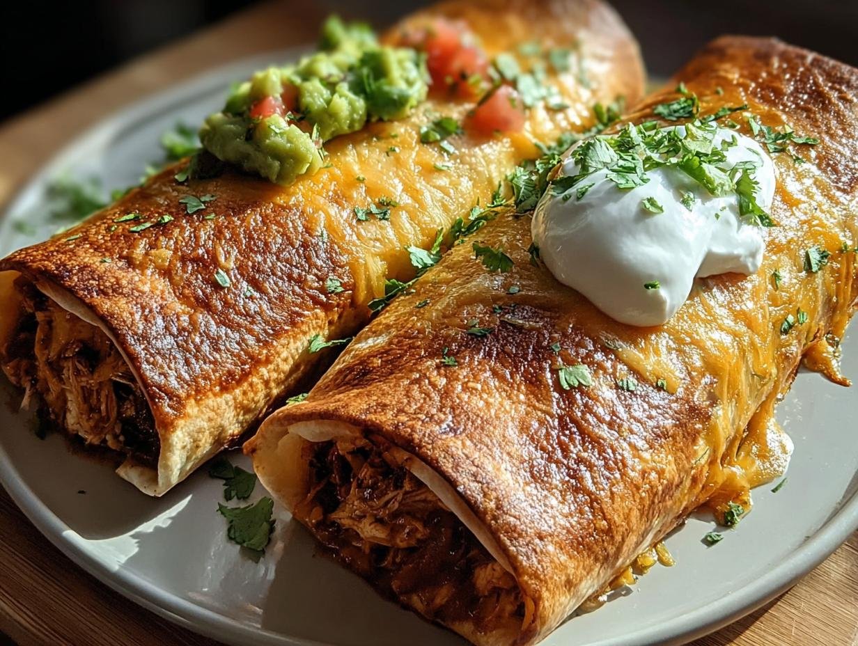 Amazing Crispy Baked Chicken Chimichangas You'll Love - Crispy Baked Chicken Chimichangas - additional detail
