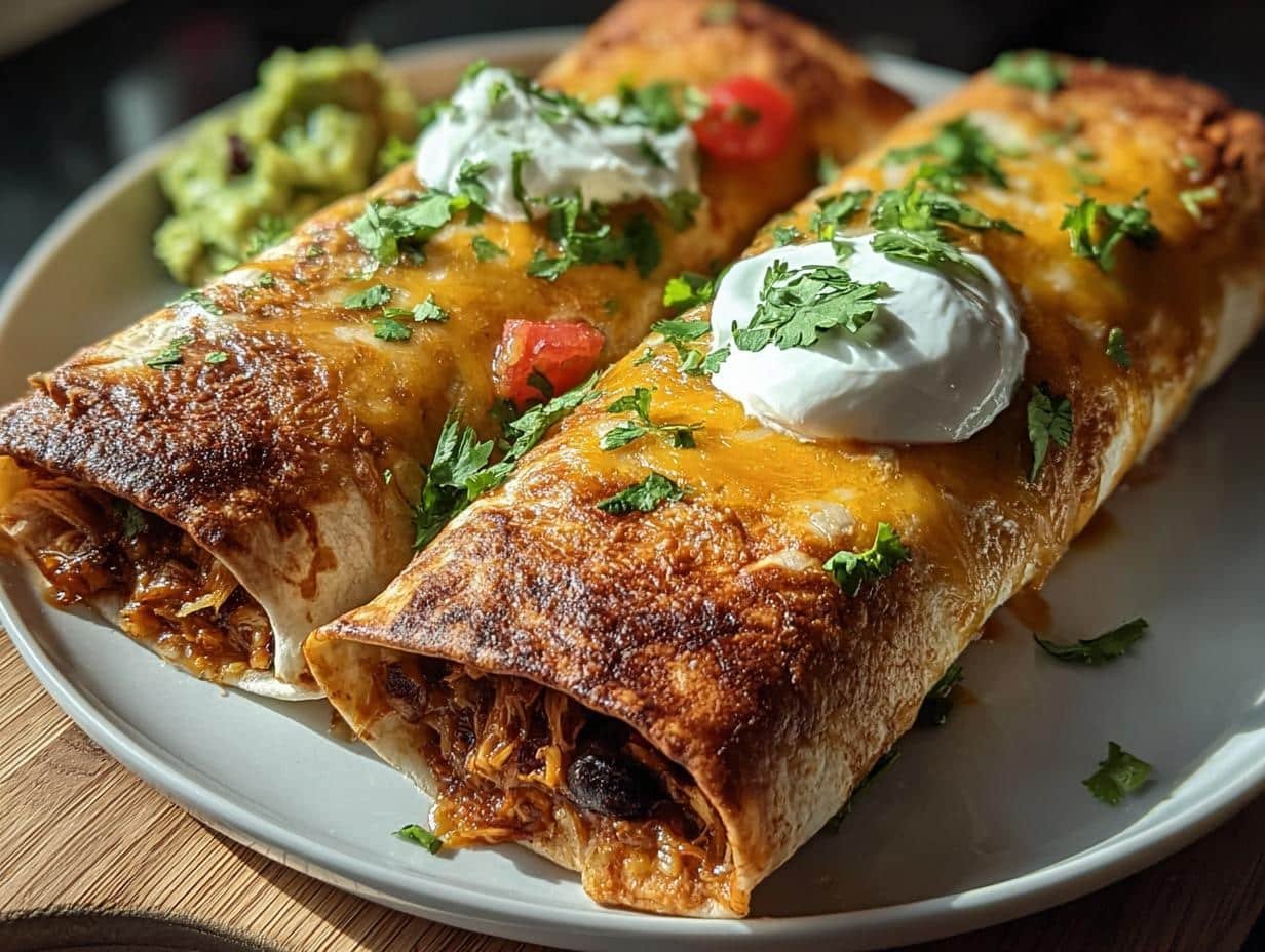Amazing Crispy Baked Chicken Chimichangas You'll Love - Crispy Baked Chicken Chimichangas - additional detail