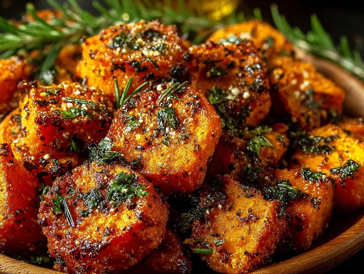Crispy Parmesan Roasted Sweet