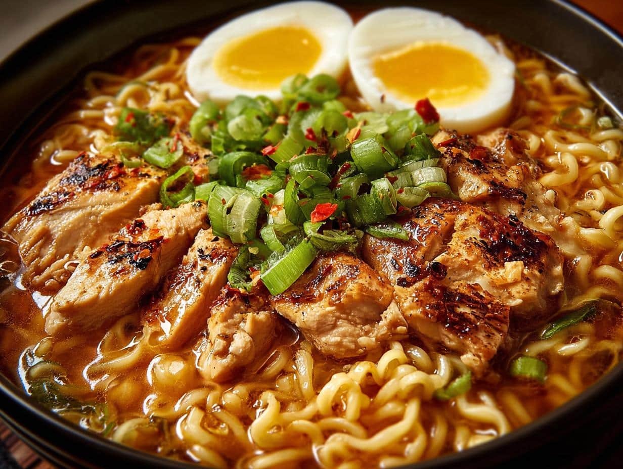Fiery Chicken Ramen Garlic: 1 Amazing Bowl - Fiery Chicken Ramen Garlic - additional detail