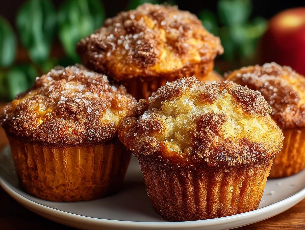 Fluffy Cinnamon Apple Muffins