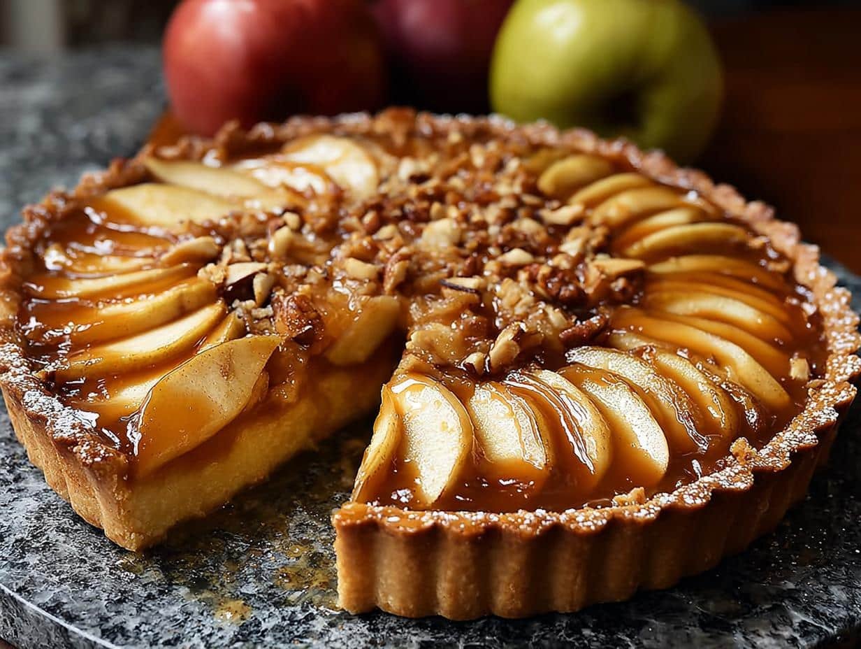 Gluten Free Caramel Apple: 1 AMAZING Tart - Gluten Free Caramel Apple - additional detail