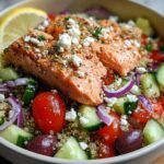 Greek Salmon Quinoa Salad
