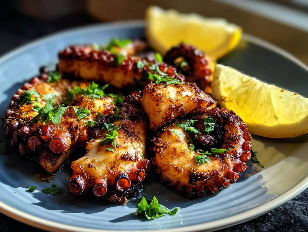 Tender Grilled Octopus: 5 Secrets - Grilled Octopus - additional detail
