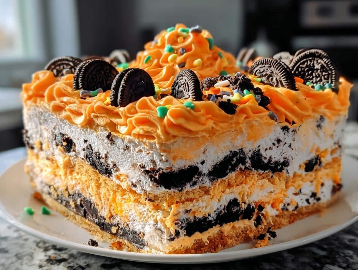 Halloween Icebox Cake: Divine Spooky Treat - Halloween Icebox Cake - additional detail