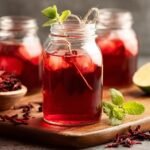 Hibiscus Tea Syrup Steps