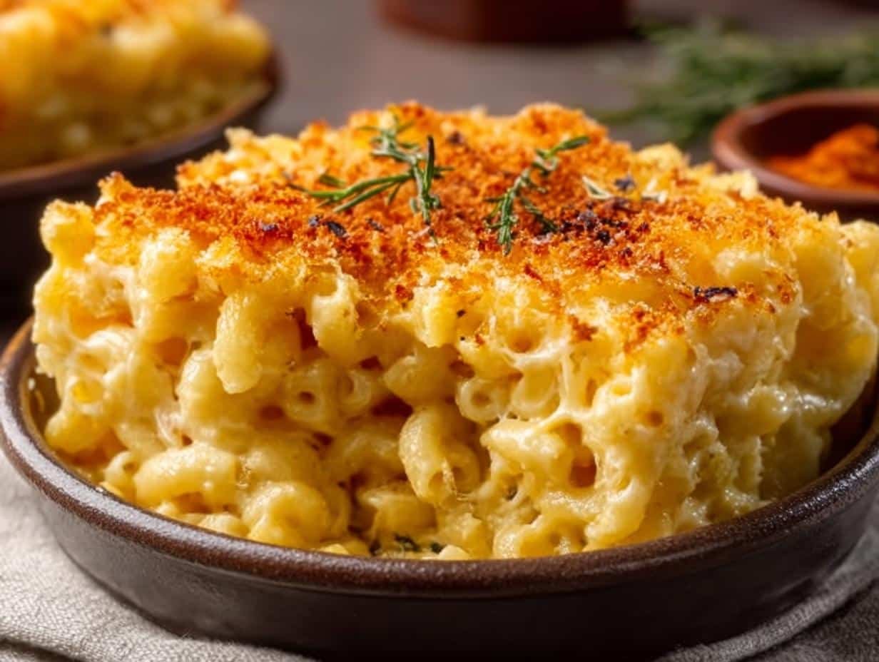 Rich Million Dollar Macaroni Cheese Recipe - Million Dollar Macaroni Cheese - additional detail
