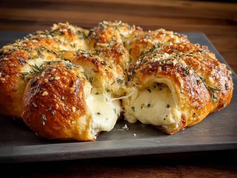 Mozzarella Stuffed Rosemary Parmesan