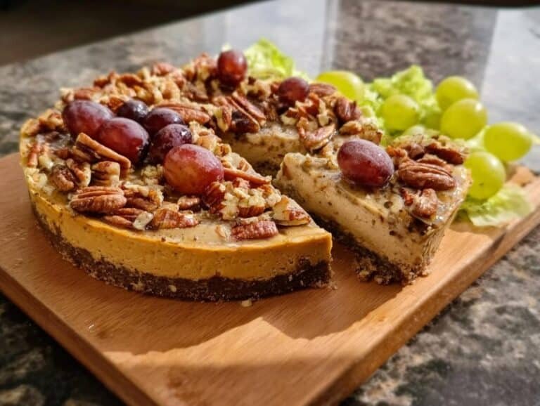 Pumpkin Cheesecake Pecan Crust