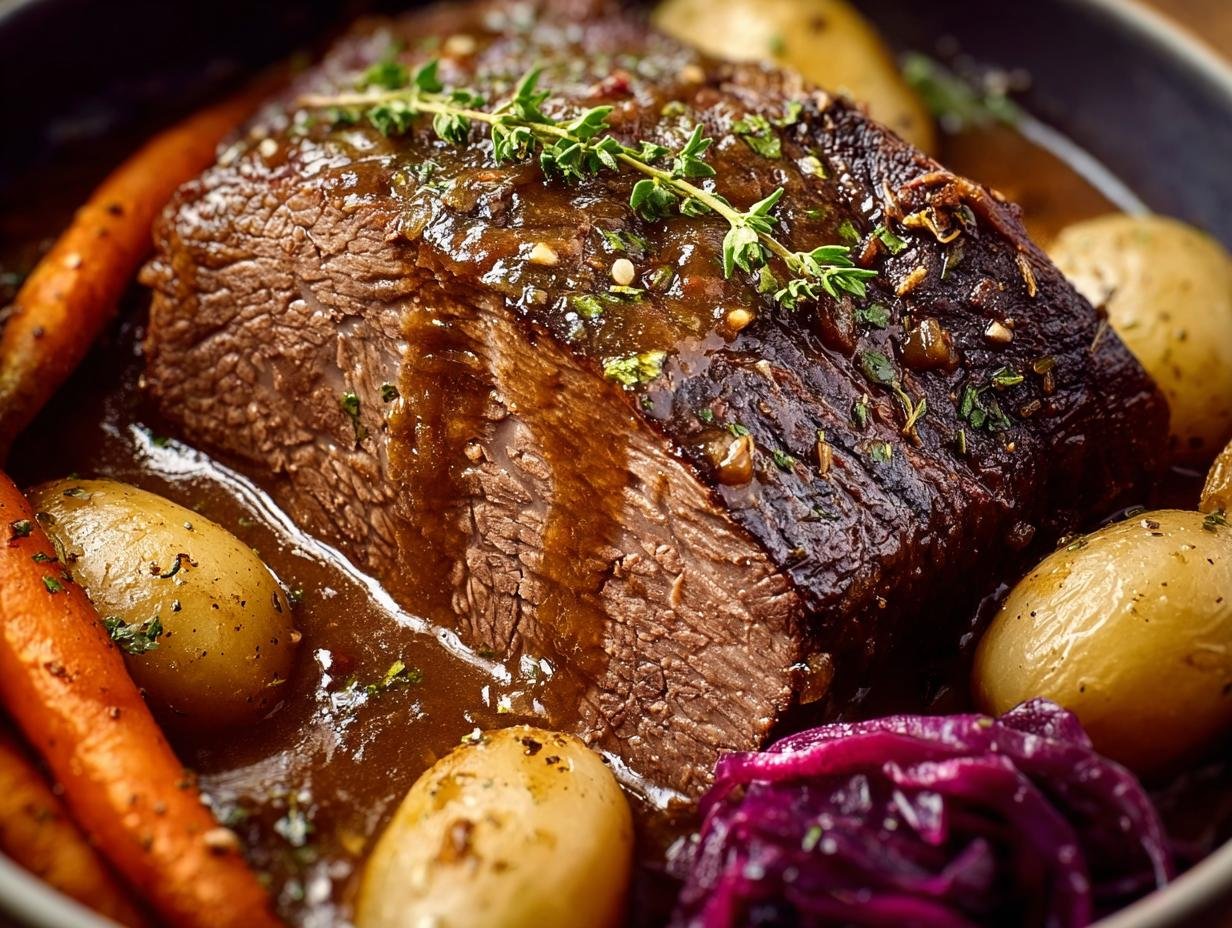 Tender Sauerbraten German Pot Roast: 3-Day Marinate - Sauerbraten German Pot Roast - additional detail