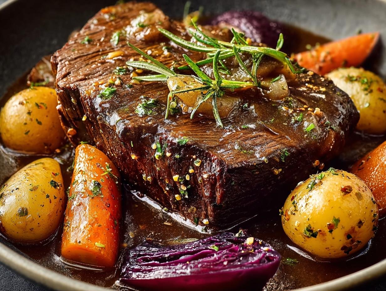 Tender Sauerbraten German Pot Roast: 3-Day Marinate - Sauerbraten German Pot Roast - additional detail
