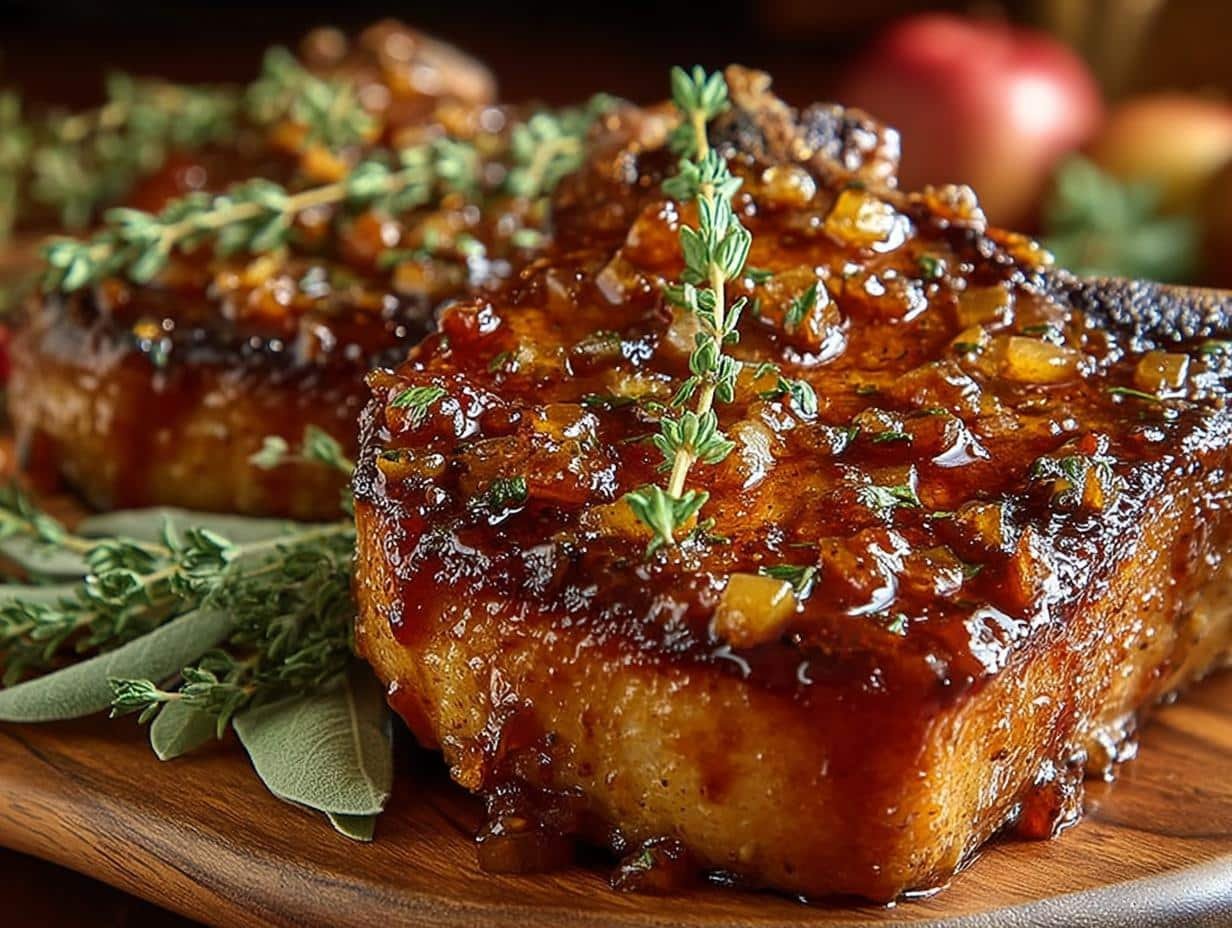 Savory Apple Cider Glazed