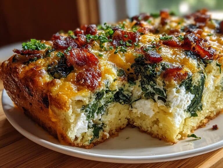 Savory Bacon Spinach Egg