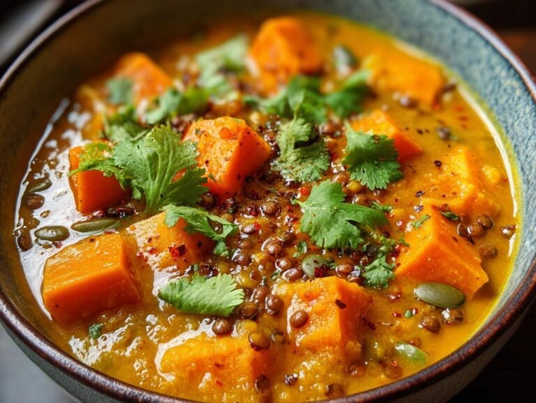 Spiced Sweet Potato Lentil