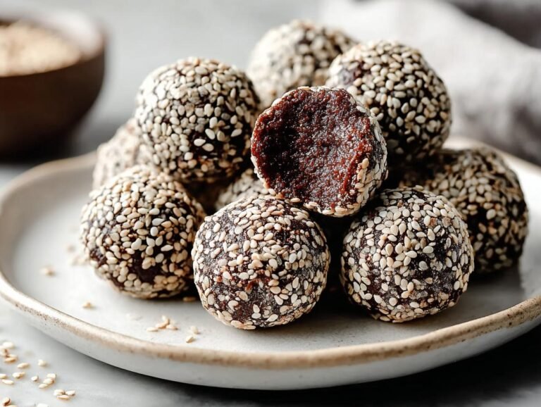 Tahini Chocolate Balls