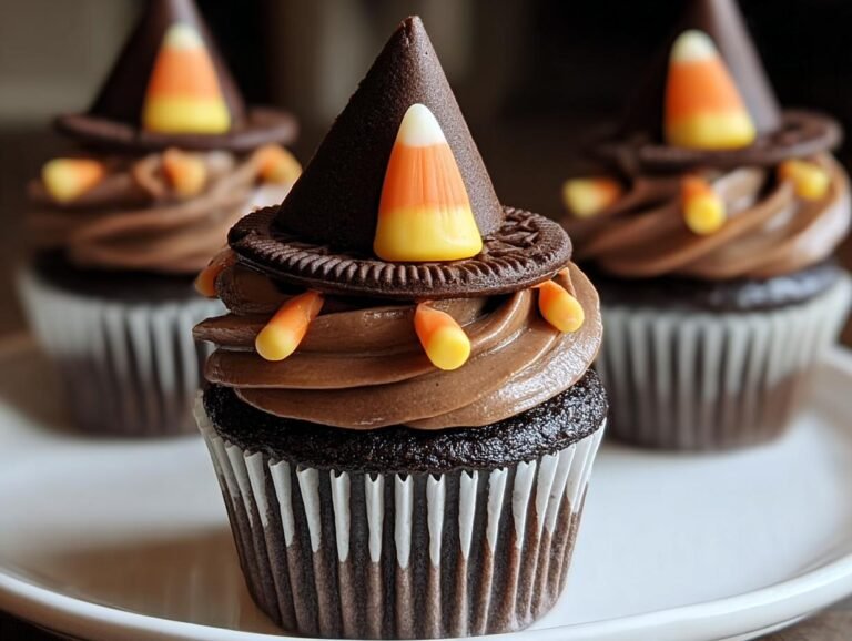 Witch Hat Cupcakes For