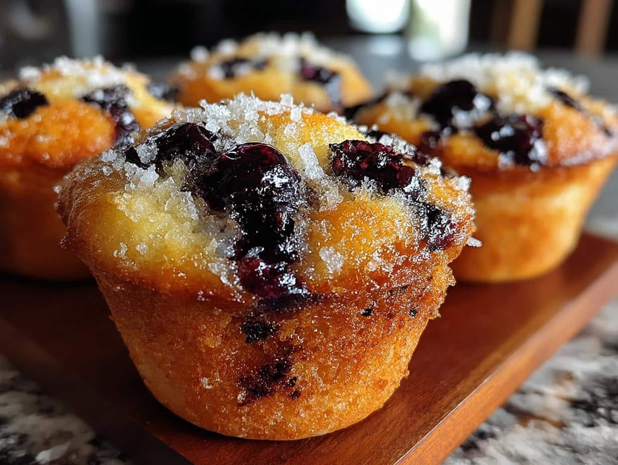 Zesty Blueberry Lemon Burst: 1 Amazing Muffin - Zesty Blueberry Lemon Burst - additional detail