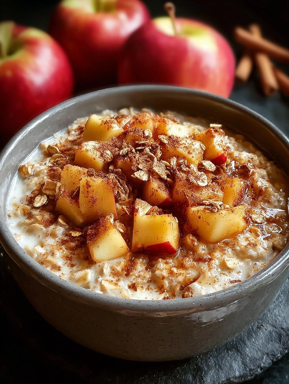 Apple Cinnamon Oatmeal Stovetop