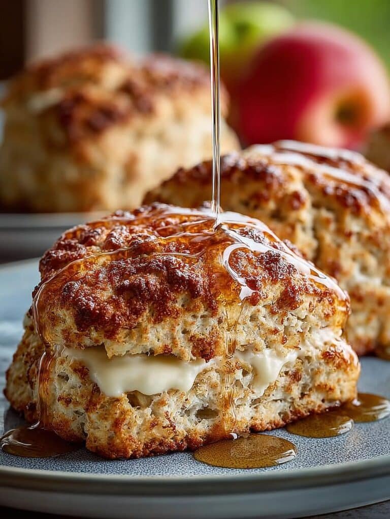Apple Scones with Maple