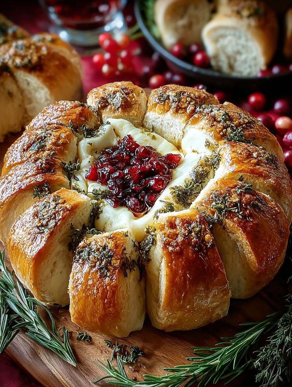 Baked Brie Bread Wreath: 7 Steps to a Festive Delight - Baked Brie Bread Wreath - main visual representation