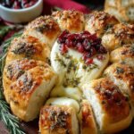 Baked Brie Bread Wreath