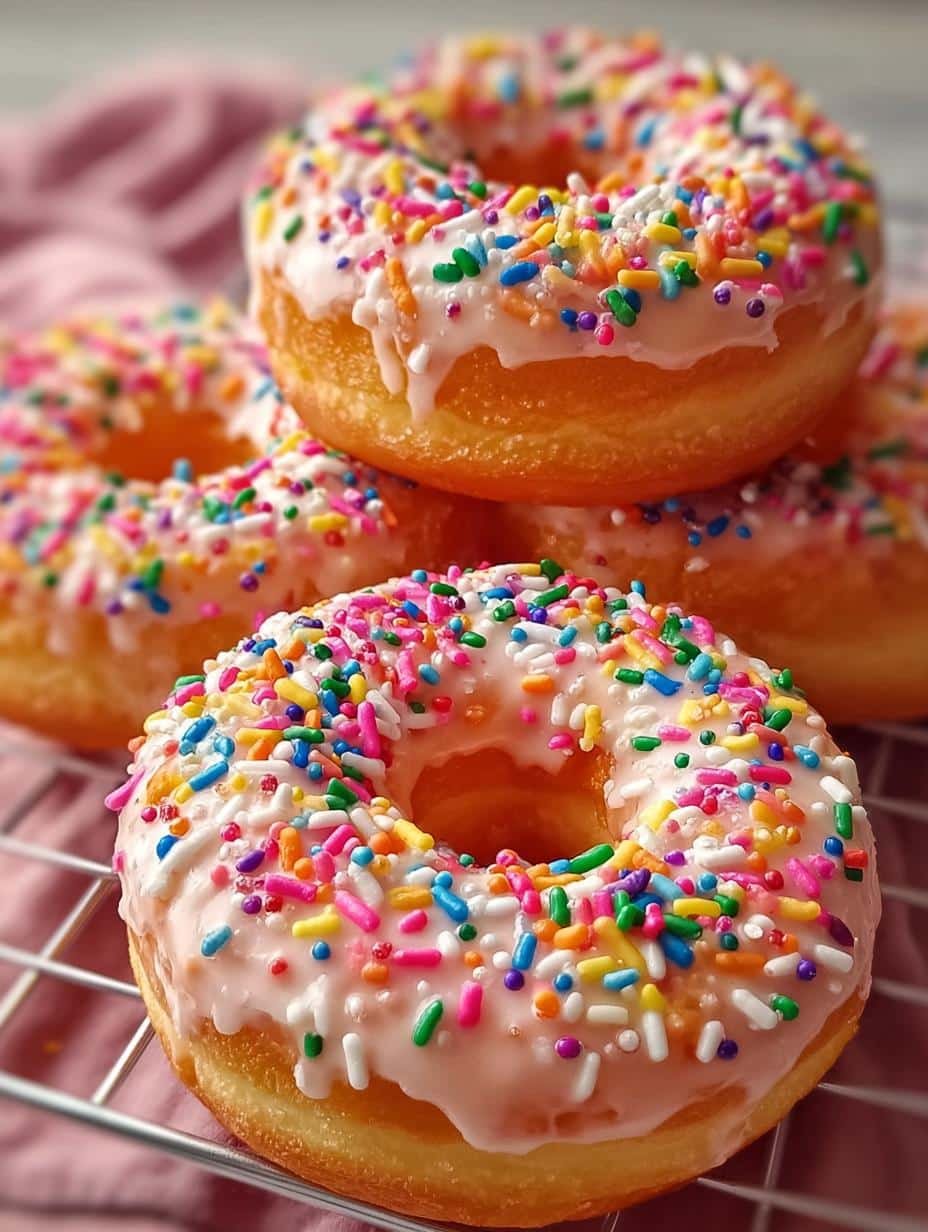 Baked Funfetti Donuts with