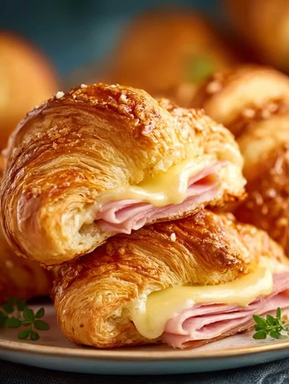 Baked Ham Cheese Croissants: 8 Steps to Flaky Delight - Baked Ham Cheese Croissants - main visual representation